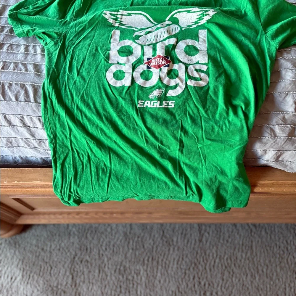 BUNDLE.. 2 Items..Philadelphia EAGLES T-Shirt & Hat Vibrant Green Tee XL - Picture 5 of 7